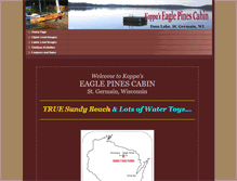 Tablet Screenshot of eaglepinescabin.com